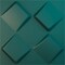 Ekena Millwork 19 5/8in. W x 19 5/8in. H Bradley EnduraWall Decorative 3D Wall Panel Covers 2.67 Sq. Ft. WP20X20BYGLN - alternate 1